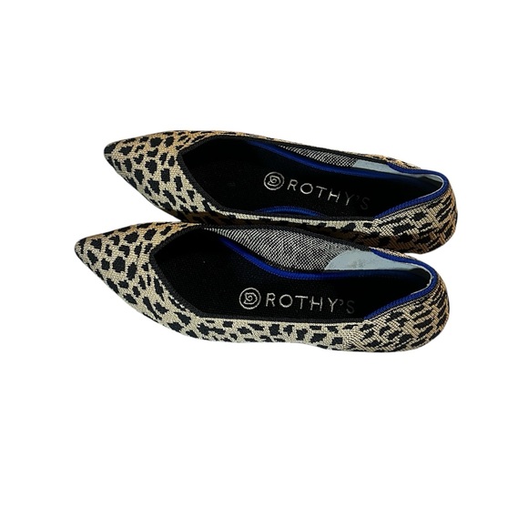 Rothy's Retired The Point pointed leopard print Flats - Picture 2 of 7